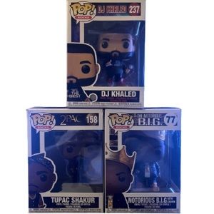 Funko Pop! Rocks: DJ Khaled, 2Pac, The Notorious B.I.G.